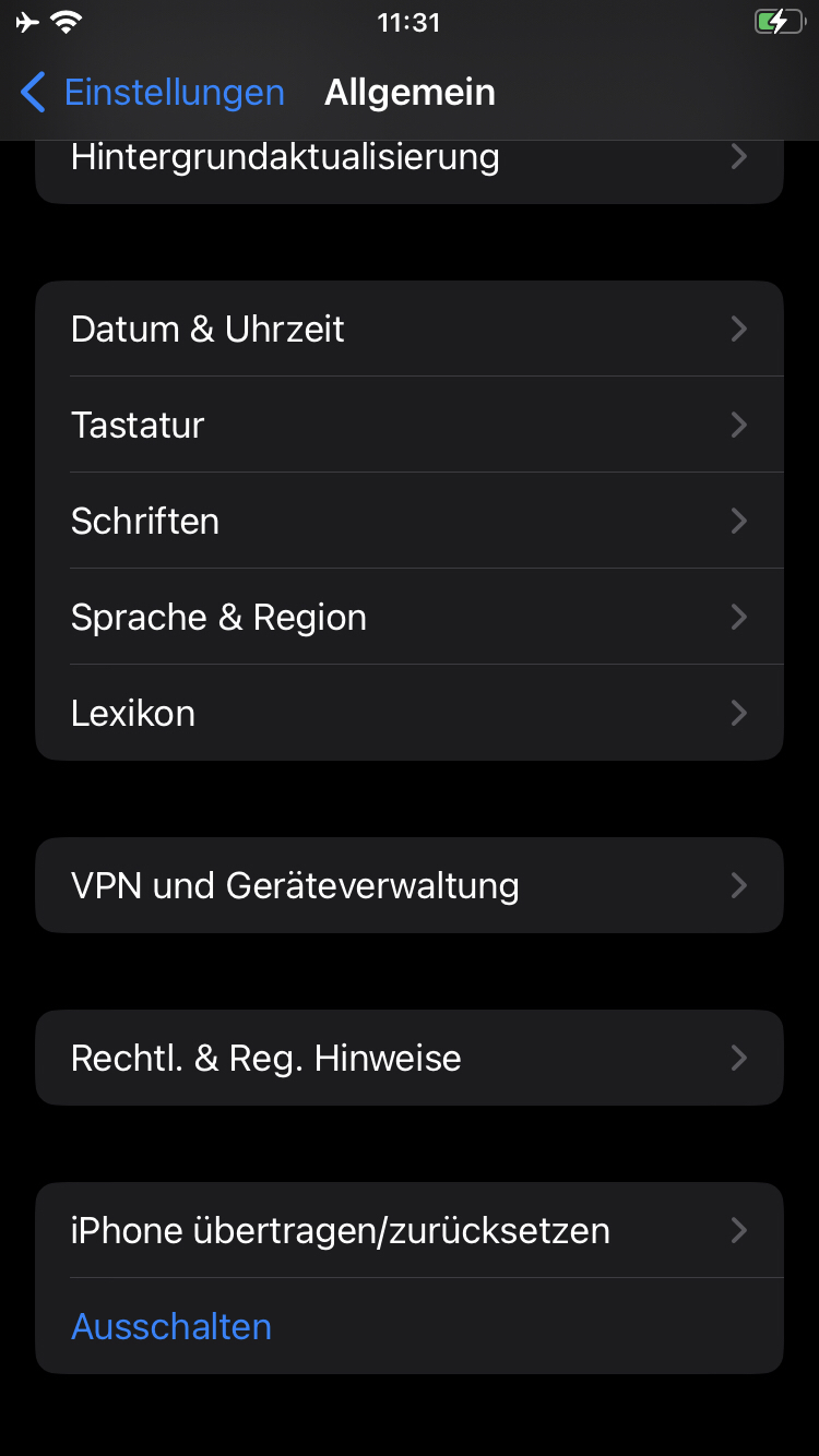 03-IOS-16-Allgmein-Tastatur Japanische Tastatur aktivieren