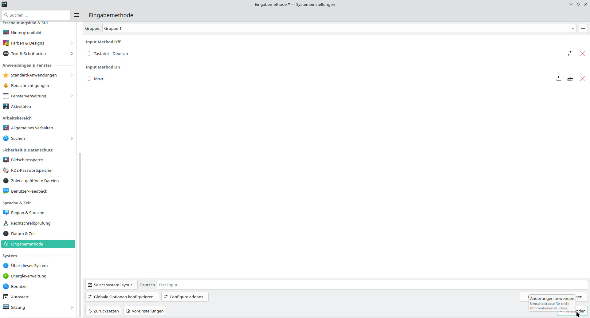 03-Linux-Eingabemethode-mozc-bestaetigen Japanische Tastatur aktivieren