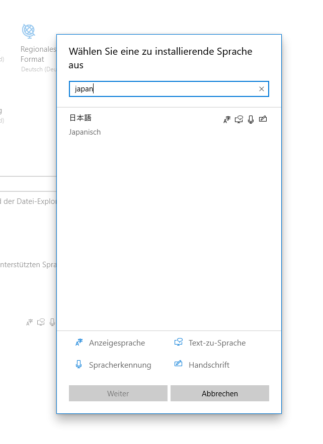 05-Windows-10-Japanisch-finden Japanische Tastatur aktivieren