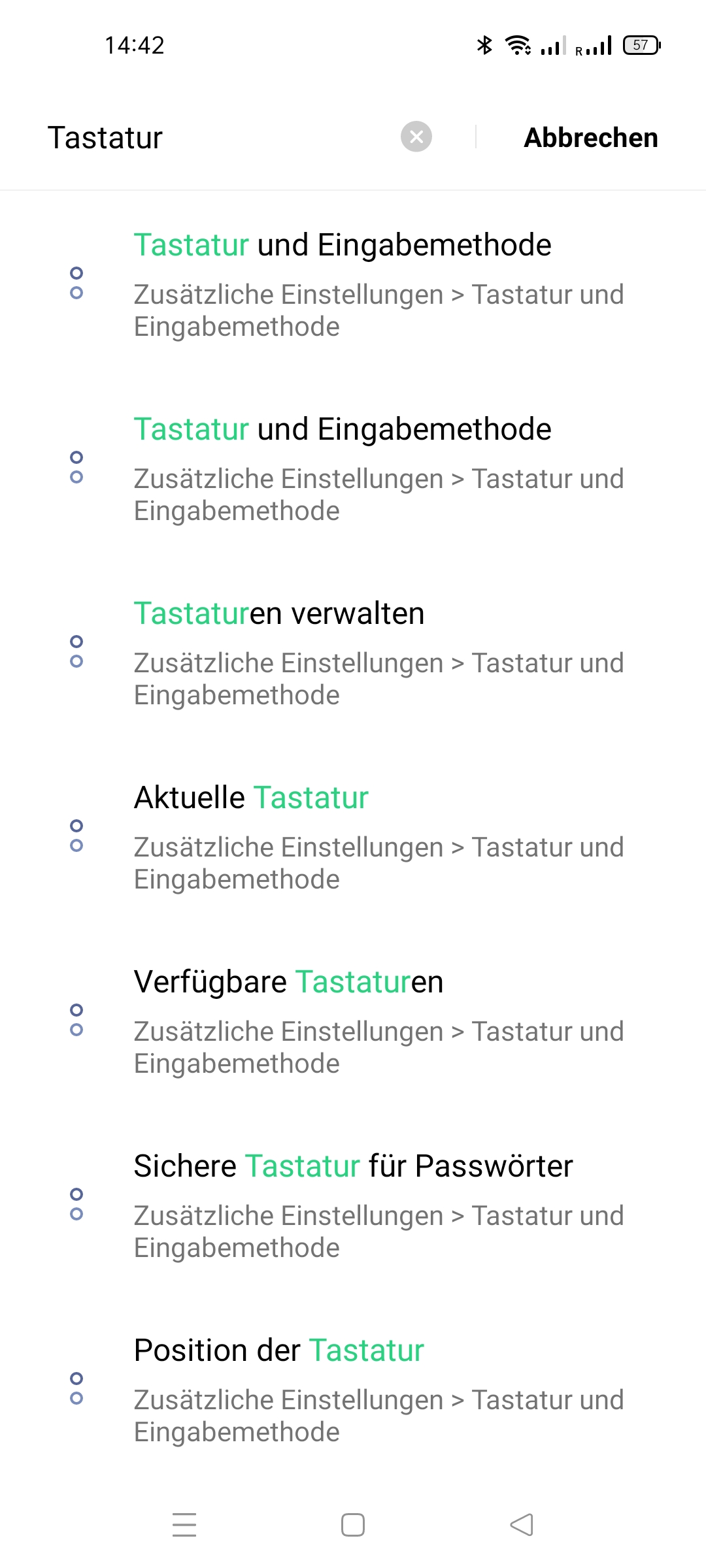 Android-11-Einstellungen-Suche-Tastatur Japanische Tastatur aktivieren