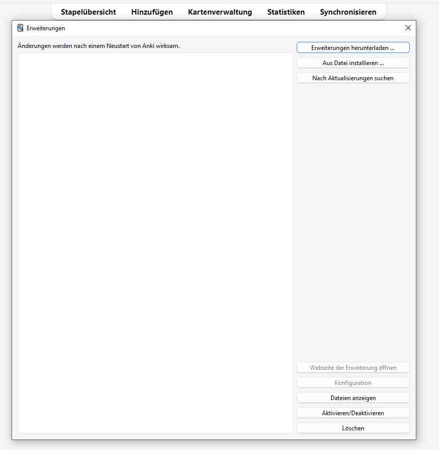 03-Anki-Plugininstallation Anki Karteikartensystem – Ankiweb Desktopversion