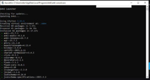Anki-Installation-Konsolenfenster-300x160 Anki Karteikartensystem – Ankiweb Desktopversion
